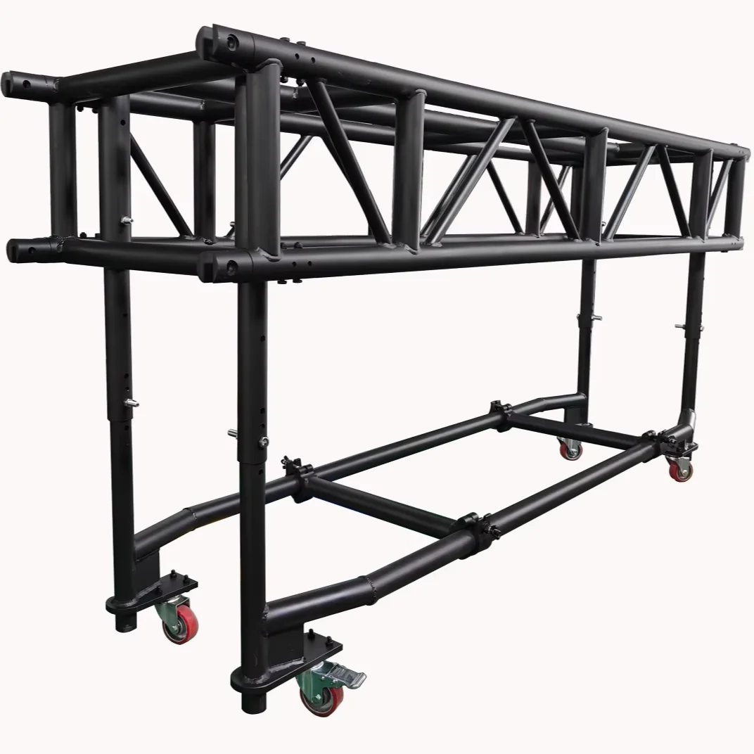 Aluminum Alloy Pre-rigged Moving Head Lights Cart Convenience Transportation for Stage Performances Concerts Displays