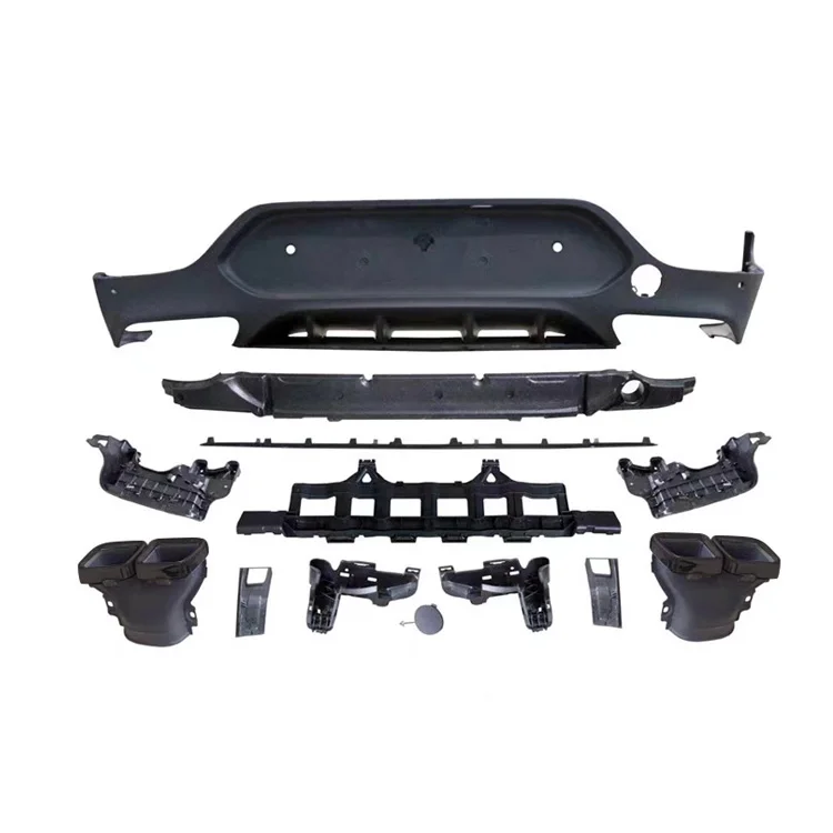 

Damei Factory Sales GLC63S Style Exhaust Pipe Bumper Lip Exhaust Tips Rear Diffuser For Mercedes Benz GLC Class C253 2016-2