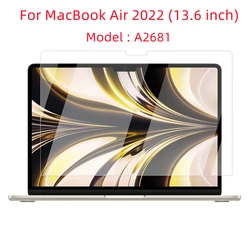 For M2 Chip 2022 Apple MacBook Air 13.6 Inch Tempered Glass Screen Protector For A2681 Bubble Free Ultra Clear Protective Film