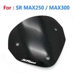 오토바이 스포츠 윈드 스크린 윈드 디플렉터, Aprilia SRMAX250 SRMAX300 SRMAX 250 300, Sr Max250 Max300 블랙