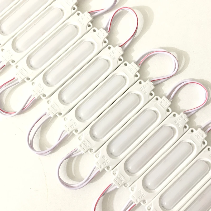 20 Buah Modul Led RGB 12V Modul Led Sorot Tahan Air IP65 Lampu COB Dapat Dilipat Lampu Latar Strip Lampu Latar Dekorasi Mobil Spanduk Toko