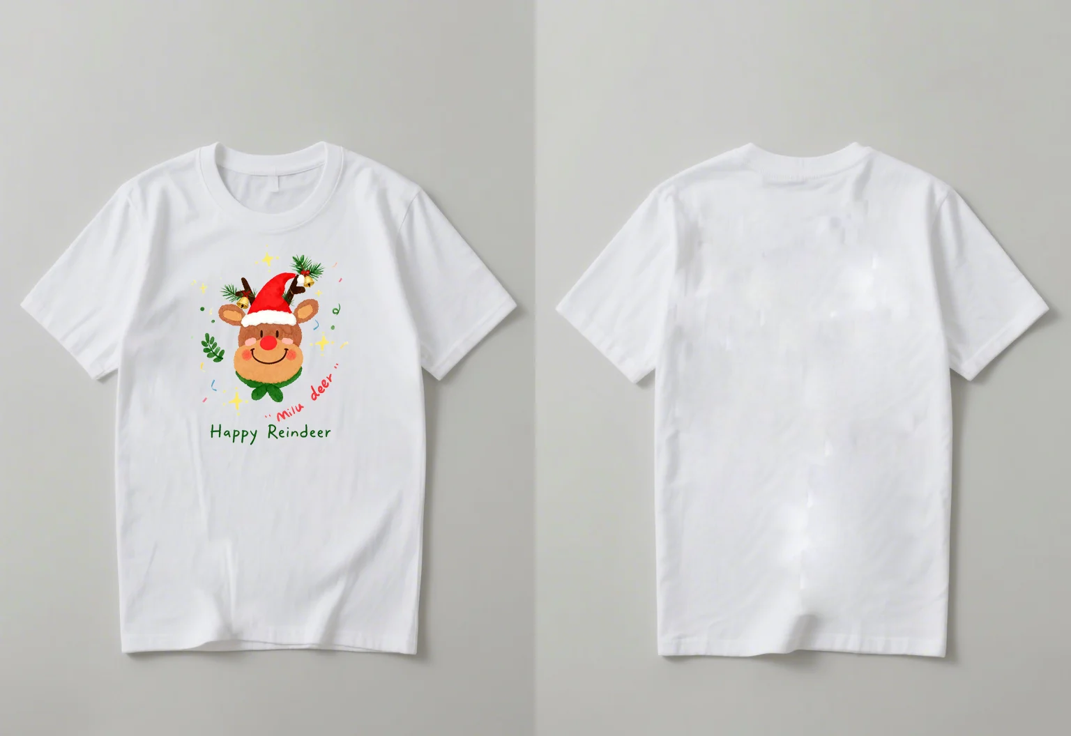 

Новейшие модные мужские и женские футболки с рождественским принтом на 2025 года в сочетании с повседневными топами с круглым вырезом.