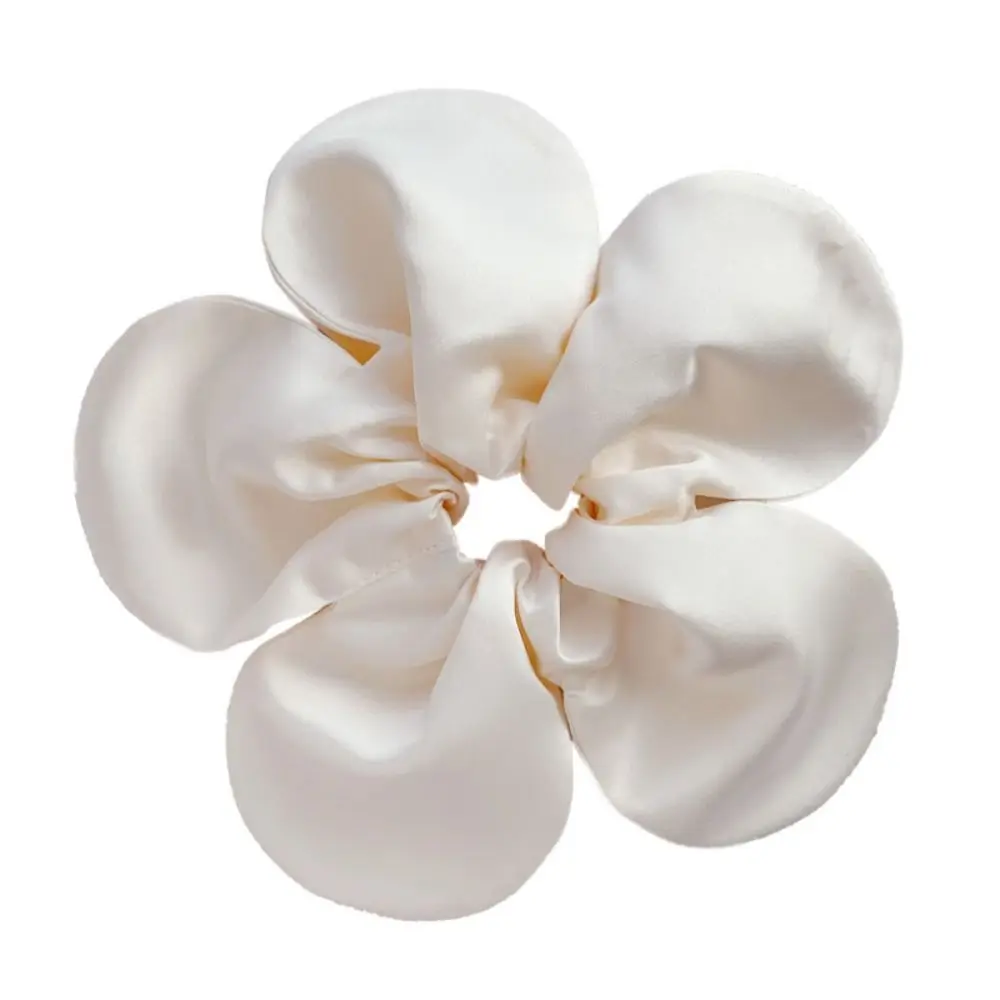 Fashion Flower Shape Flower Scrunchies Cloth Korean Style Ponytail Holder Hair Rope Oversize Large Hair Scrunchies girl