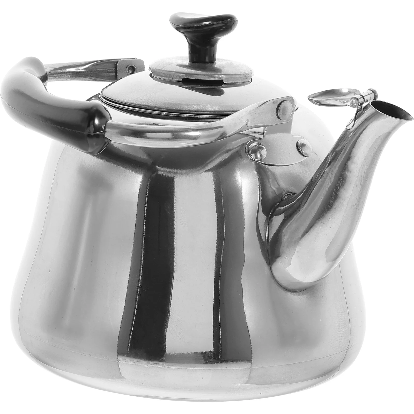

Stainless Steel Kettle Large Capacity Safe Automatic Whistle Remind Comfortable Handle Kitchen Water