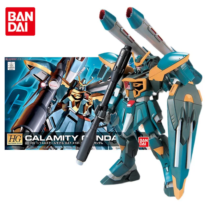 Bandai Genuine Gundam Model Kit Anime Figure HG SEED 1/144 R08 Calamity Collection Gunpla Anime Action Figure Toys for Children