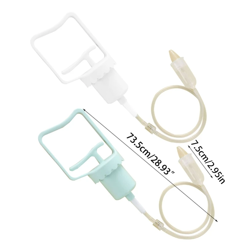 Baby Nasal Aspirator Infant Hand Puller Nose Sucker Soft Silicone Nose CleanerSnotsucker Negative Pressure Principle