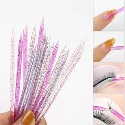 50pcs/bag Professional Crystal Cuticle Pusher Remover Tool Nail Art Orange Wood Stick