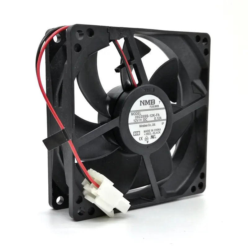 New Cooling Fan for Refrigerated 09225SS-12K-FA DC12V 0.12A 90x90x25MM 9cm 2Lines