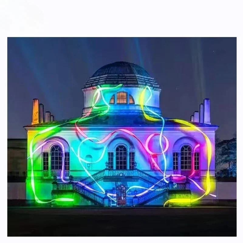 N-R001 Public Building Transparent Hologram Projector Screen Interactive Projection Free Content Hologram Projector Outdoor