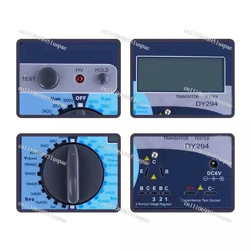 Multifunction Digital Transistor Analyzer Tester Semiconductor Diode Triode Reverse AC DC Voltage Capacitance FET