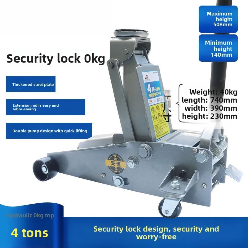 

Jack and Lifting Equipment Horizontal Ja ck 2.5 Tons, Double Pump Hydraulic J ack, Vehicle Jack Low