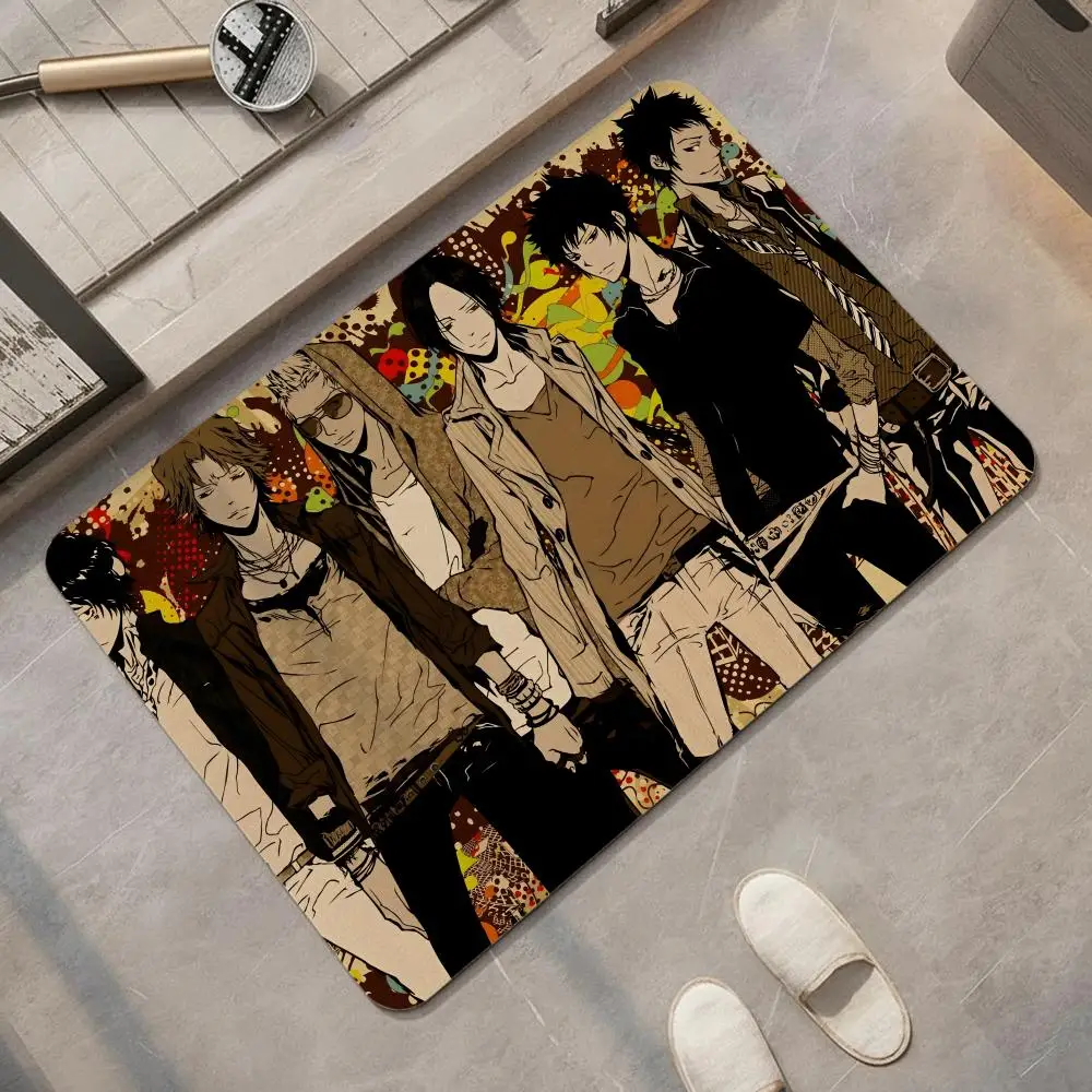 Anime H-Hitman R-Reborn Floor Mat Diatomite Bath Mat, Quick Dry, Absorbent, Multi-Scene Mat