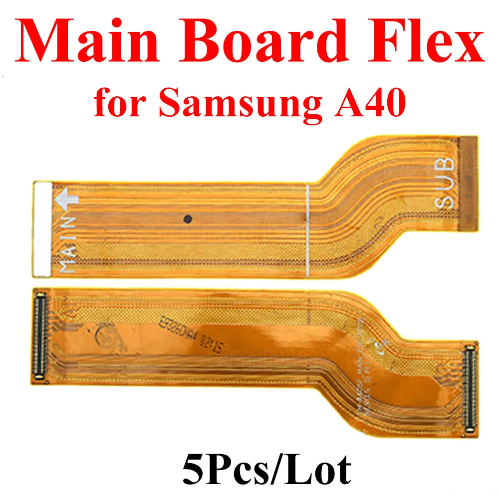 5Pcs/Lot Main Board Charging Flex Cable For Samsung Galaxy A10 A20 A30 A40 A50 A60 A70 A80 A90 S Motherboard Connector Repair