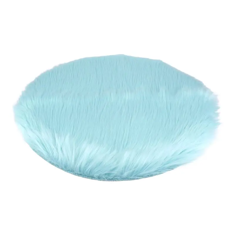 Exquisite-Non-Slip Faux Fur Carpet, Computer Chair Mao Mao Round Carpet, Bedroom Bedside Carpet