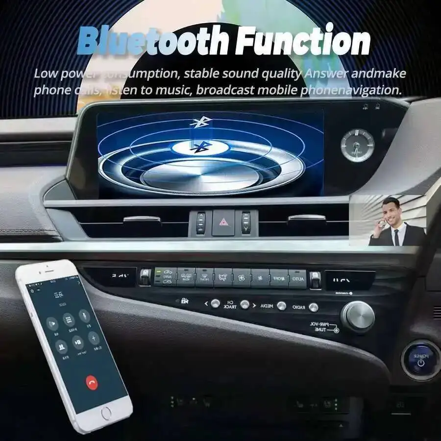 Carplay DSP أندرويد 14 نظام تحديد المواقع BT كوالكوم 668S لكزس Es350 ES250 ES300h 2018-2021 12.3 بوصة RHD سيارة مشغل فيديو الوسائط المتعددة HU