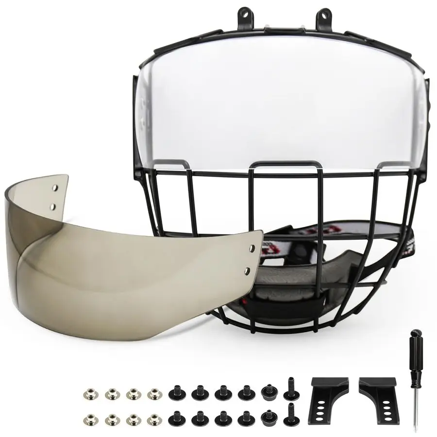 

Клетка для хоккейного шлема, комбинированная защитная пленка для лица