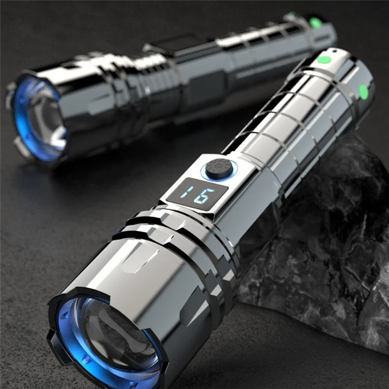 Mountain Adventure Emergency Flashlight Multi-Functional Hand Held Torch Rechargeable Ultra-Long Battery Life Flashlight Durable