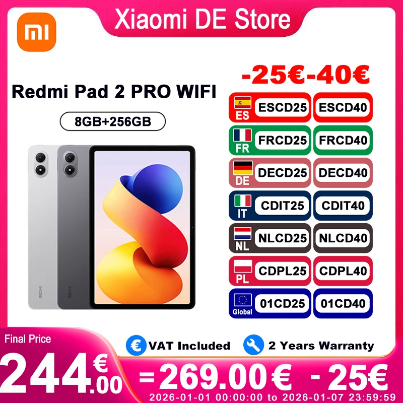 ?Marque +? Xiaomi Redmi Pad 2 Pro 12.1 