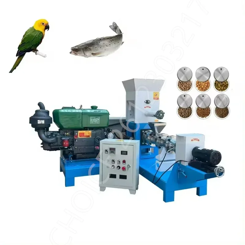 

Commercial Electric Dog Feed Pellets Maker Diesel Engine Fish Floating Pellet Maker Pet Feed Extruder for Manufacturers Farms