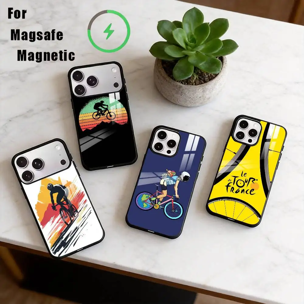 

Tour De France B-Bicycle Phone Case For iPhone17,16,15,14,13,12,11 Plus,Pro Supports Magnetic Wireless Charging