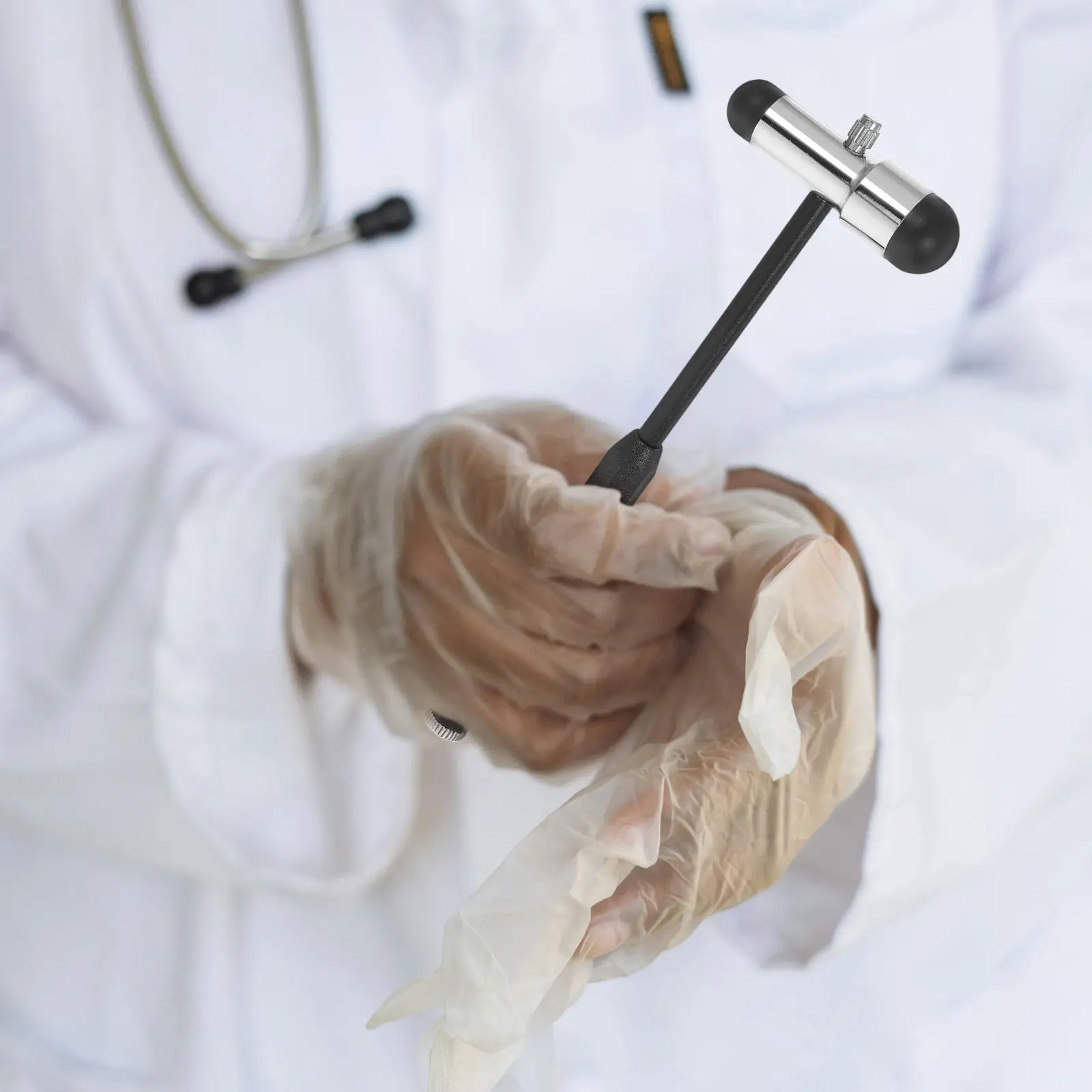 Lightweight Ergonomic Diagnostic Hammer for Neurological Exams Portable Percussion Hospital Testing