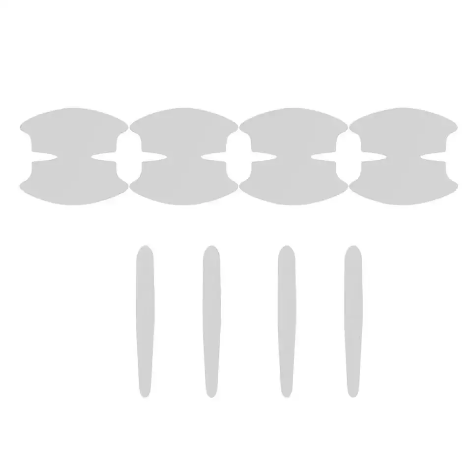 8Pcs TPU Auto Tür Schüssel Anti-scratch Aufkleber Klar Tür Schüssel Griff Schutz Aufkleber Farbe Oberfläche Film Auto zubehör Aufkleber – Detail 5