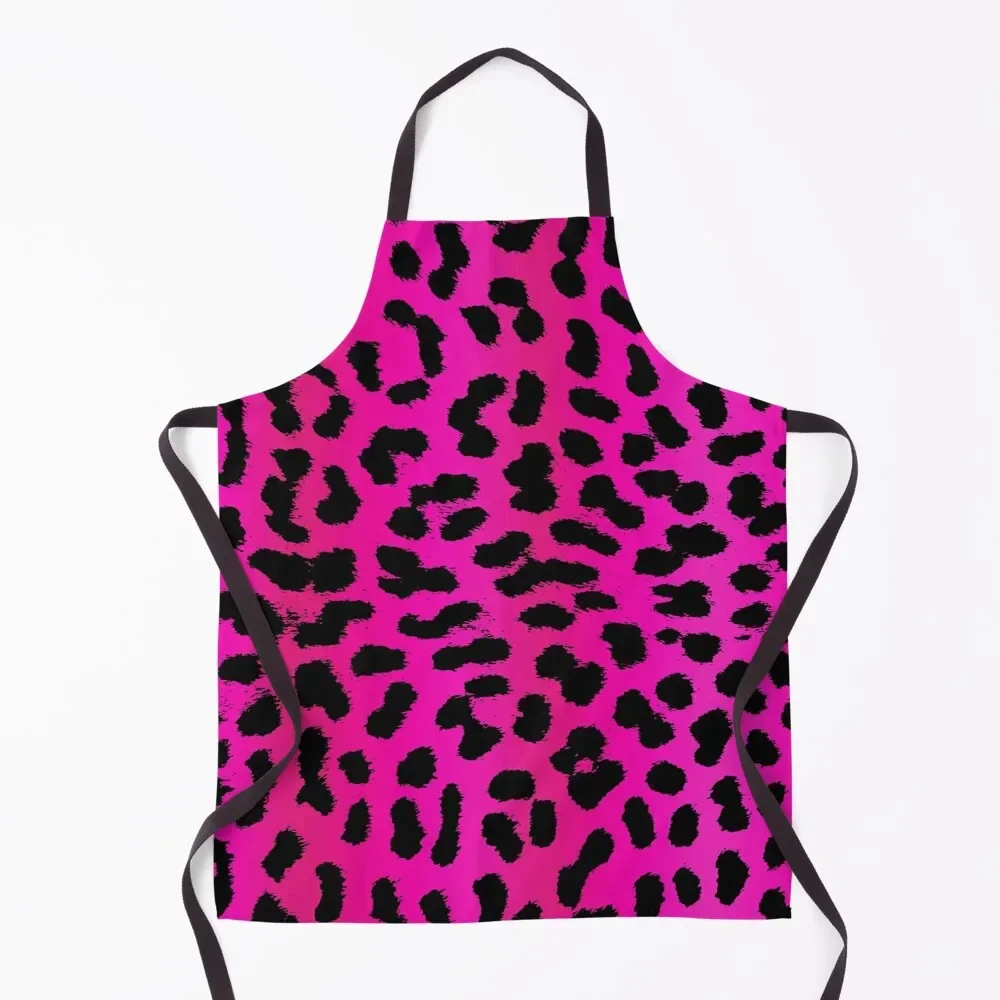 

Pink Leopard Pattern Animal Cheetah Design - Pink Leo Apron Utensils For Kitchen Kitchen And Home Items Apron