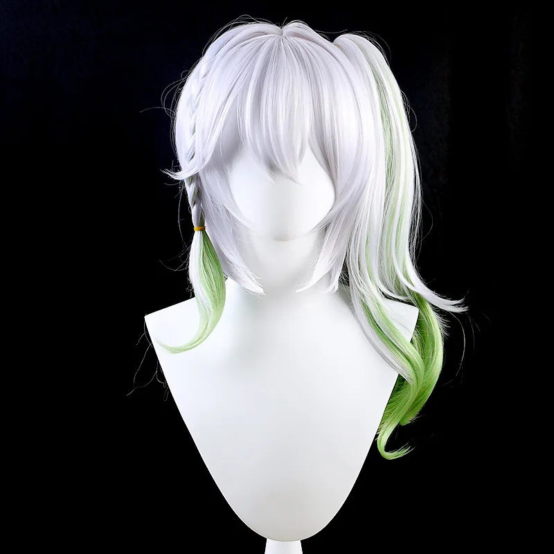 Genshin Impact Nahida Tressure Grass God Cosplay Pruik Naxi Da Enkele Gevlochten Pruik Voor Anime En Mobiele Game
