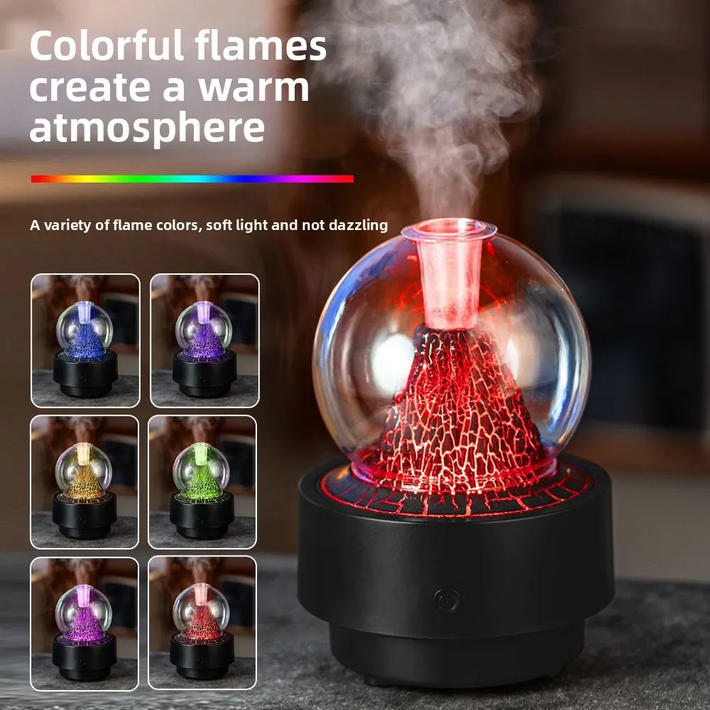 2025 جديد الإبداعية الحمم البركانية ناشر رائحة المنزل غرفة نوم مكتب سطح المكتب رذاذ لهب المرطب