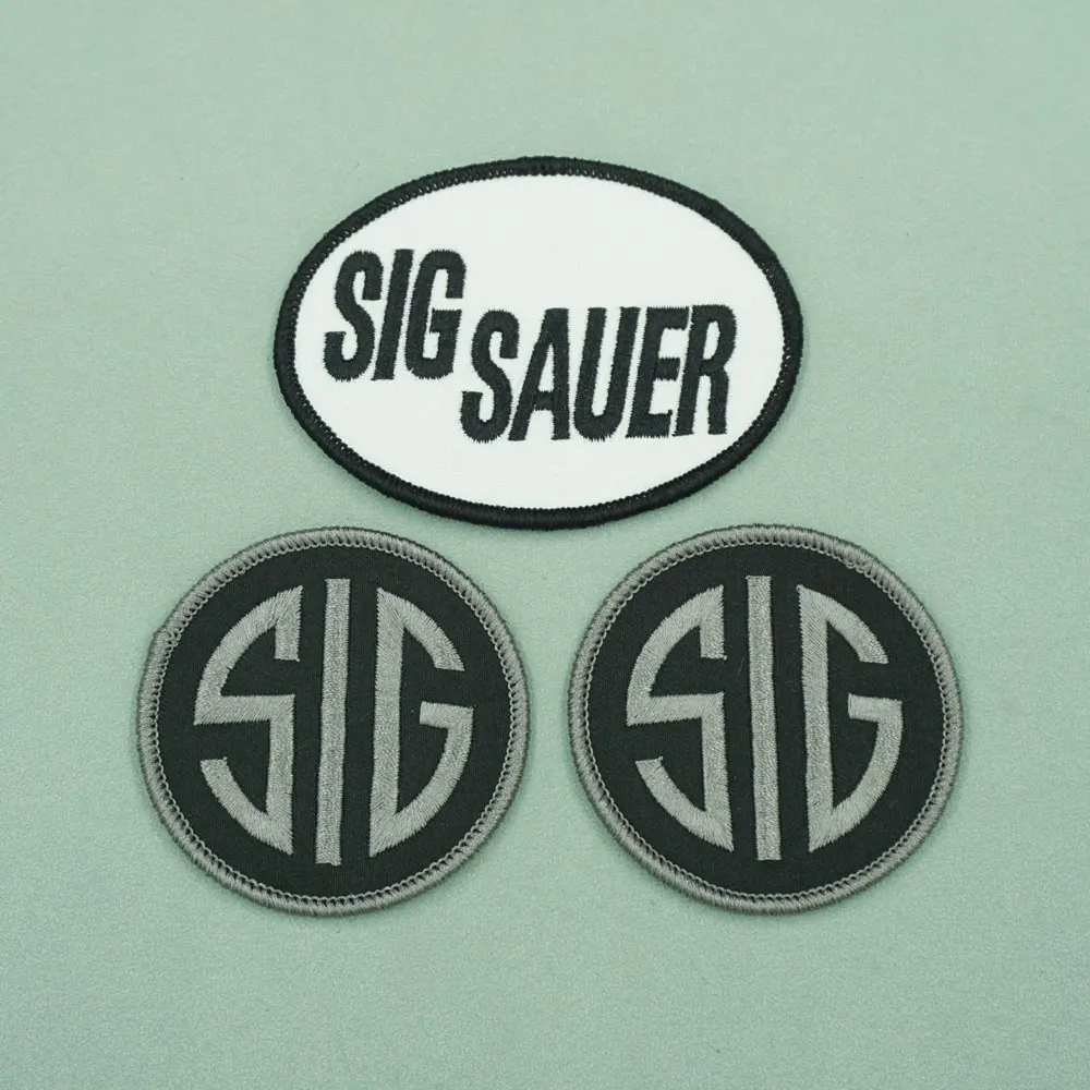 

SIG SAUER Embroidered Patches Armband Backpack Badge with Hook Backing for Clothing