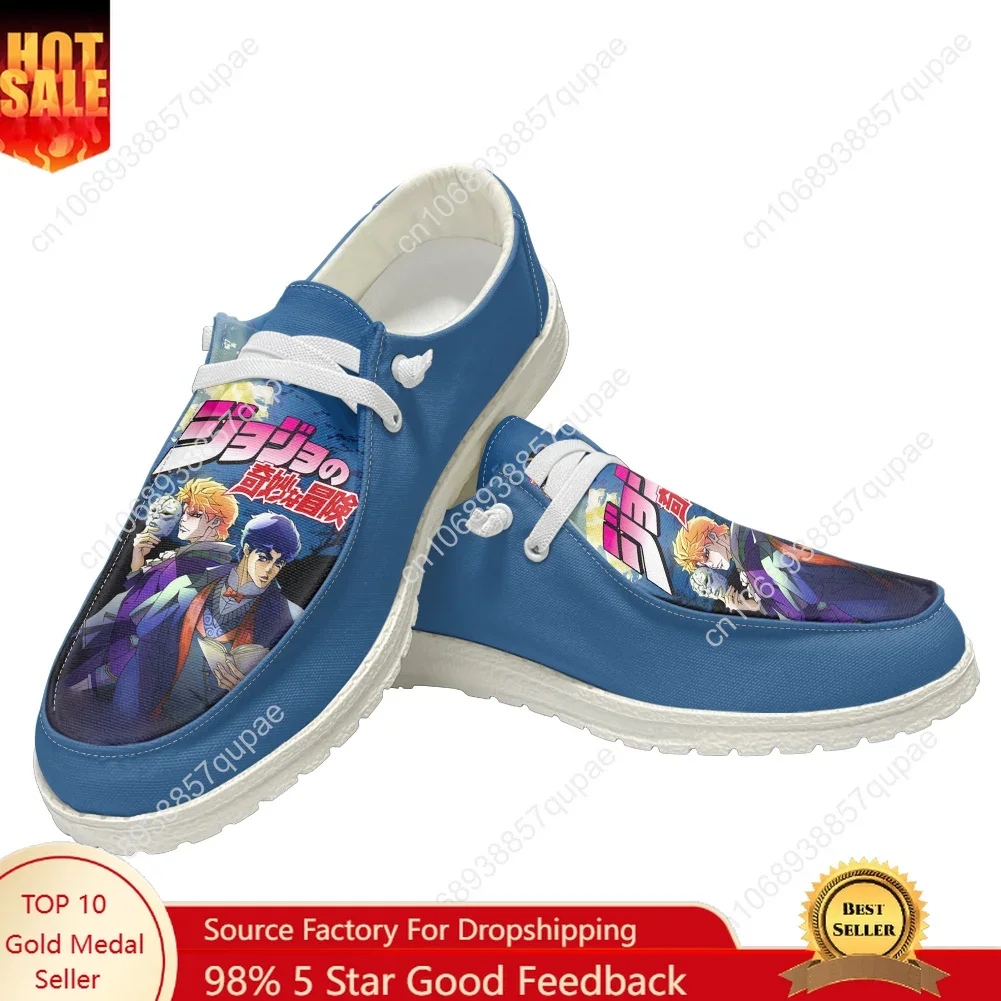 

Jojos Bizarre Adventure Jonathan Joestar Casual Shoes Men Woman Anime Flat Shoe Breathable Lightweight Footwear Couple Custom