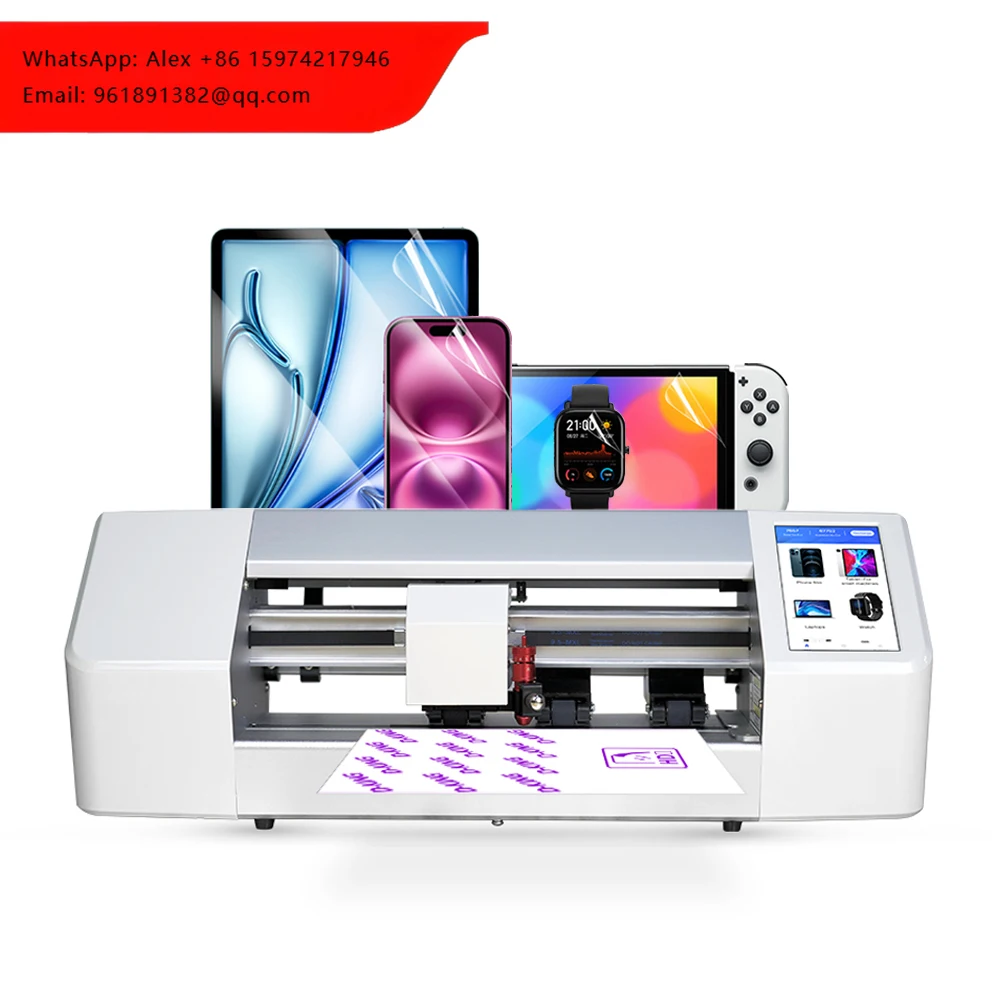 D-KING Smart Watch Camera Mobile Phone Front Film Cutter Back Skin Sticker Hydrogel Screen Protectors Cutting Plotter Machine