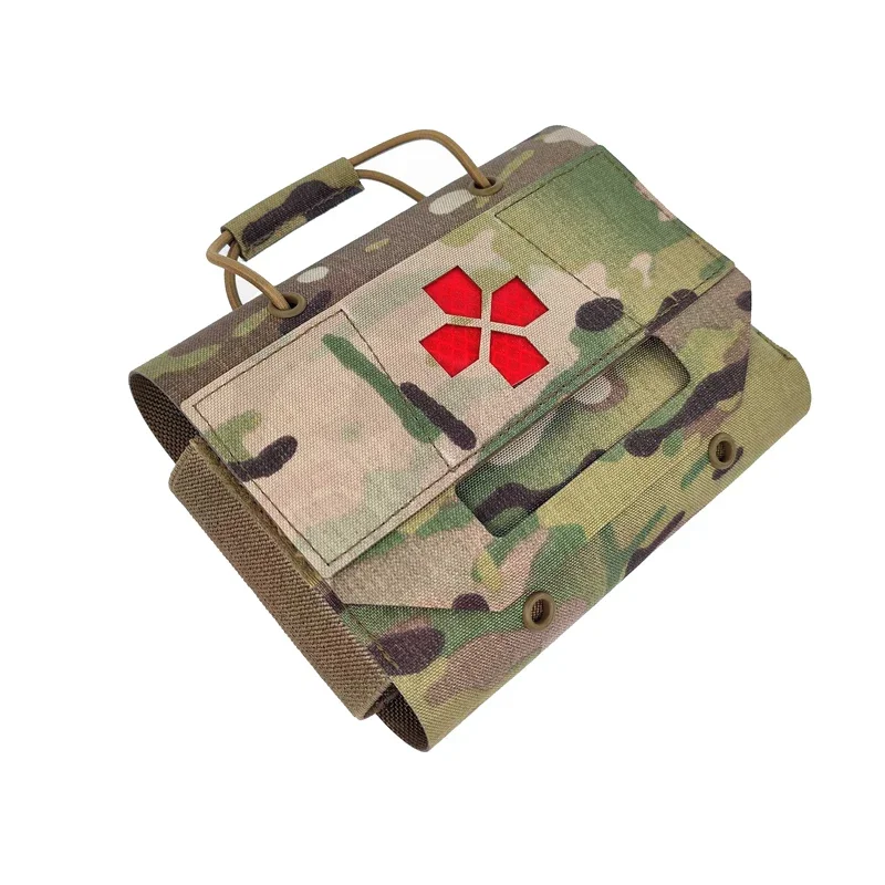 Taktyczna mikro etui medyczne Szybkie uwalnianie Apteczka Airsoft Survival Gear Multicam EDC Storage Molle Waist Bag