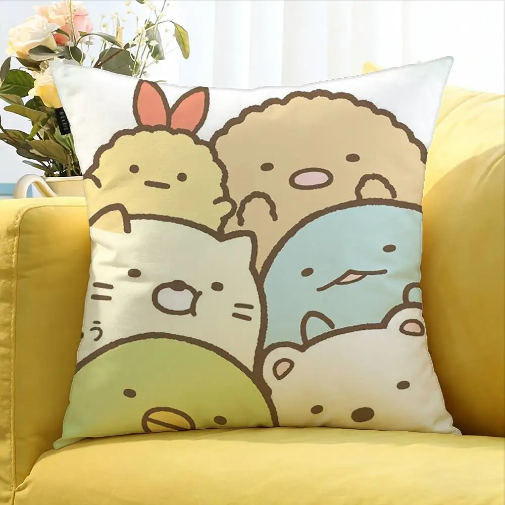 Sumikko Gurashi   Various Sizes Square Pillow Case For Car Home Bedchamber Decor