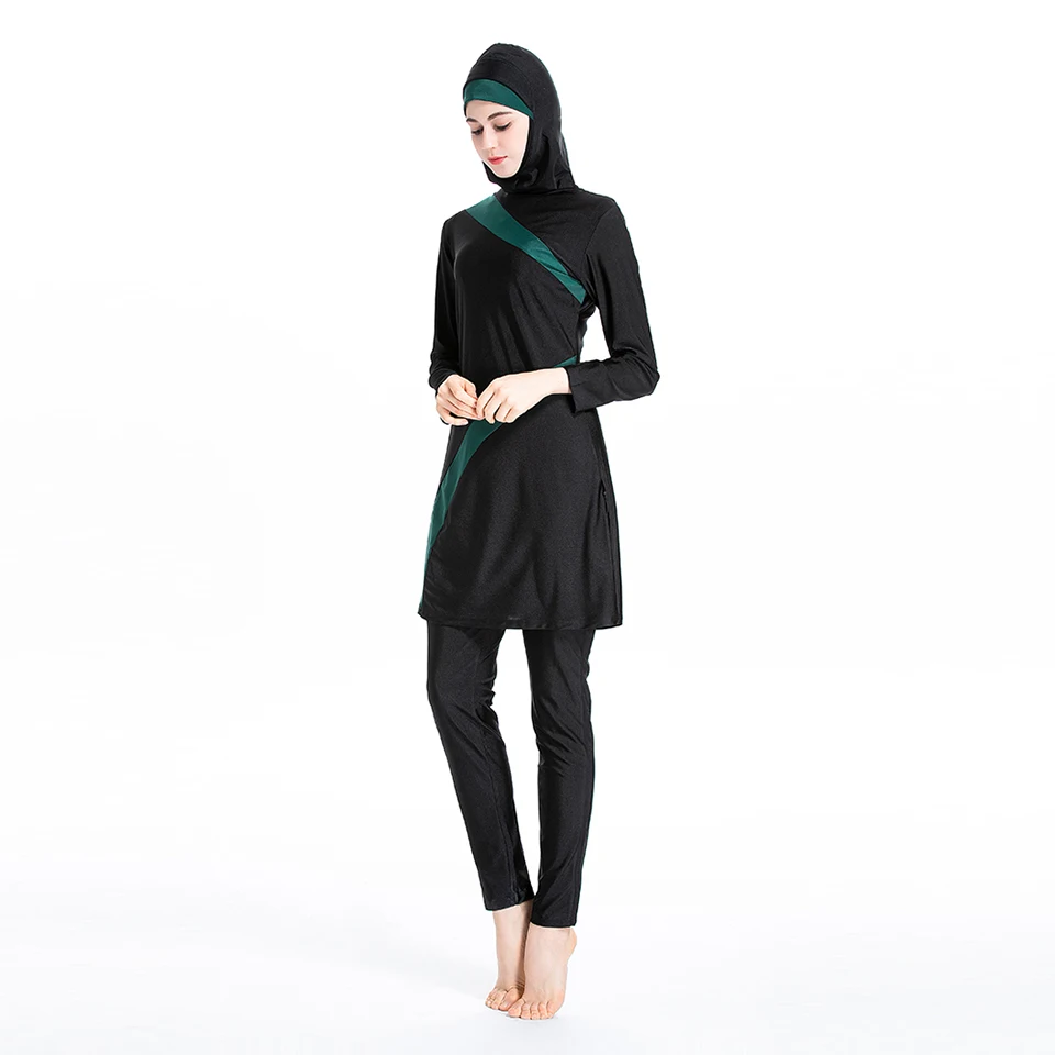 Burkini-roupa de banho muçulmana grande para mulheres, maiô hijab modesto, conjuntos de roupas islâmicas, roupa de banho, vestidos, plus size, moda,