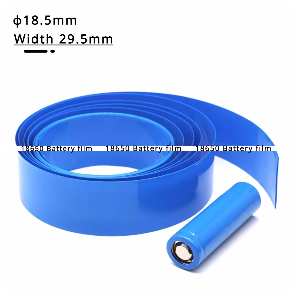 20/100/500pcs 18650 Lipo Battery Wrap PVC Heat Shrink Tube Precut Width 29.5mm x 72mm Insulated Film Protect Case Pack Sleeving