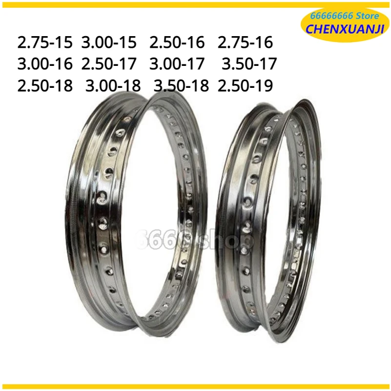 Motorcycle Spinning Steel Ring with 36 Holes, 2.50/3.00-15/2.50/2.75/3.00/3.50-17/2.50/3.00/3.50-16/2.50/3.00/3.50-17