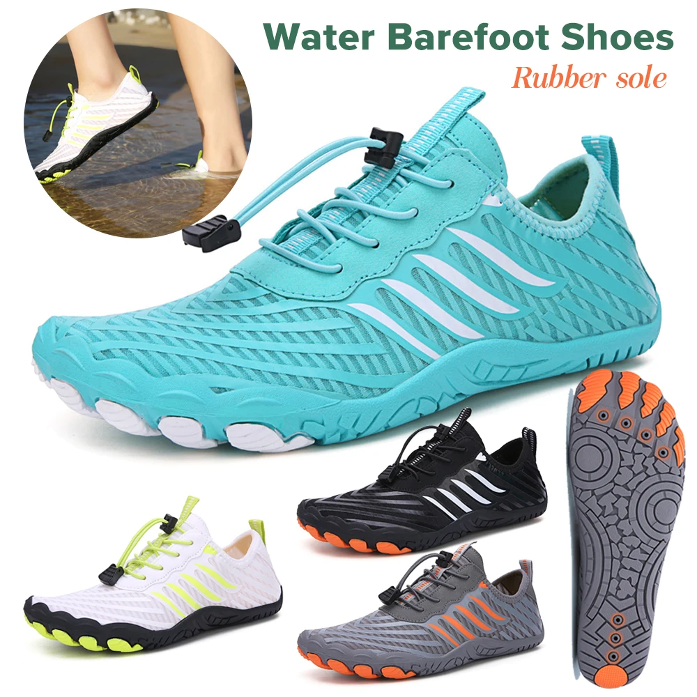 NUOVI Sport acquatici Aqua Scarpe a piedi nudi Nuoto unisex Donna Scarpe da spiaggia all'aperto Scarpe da corsa da palestra Scarpe da ginnastica da uomo Calzature da yoga