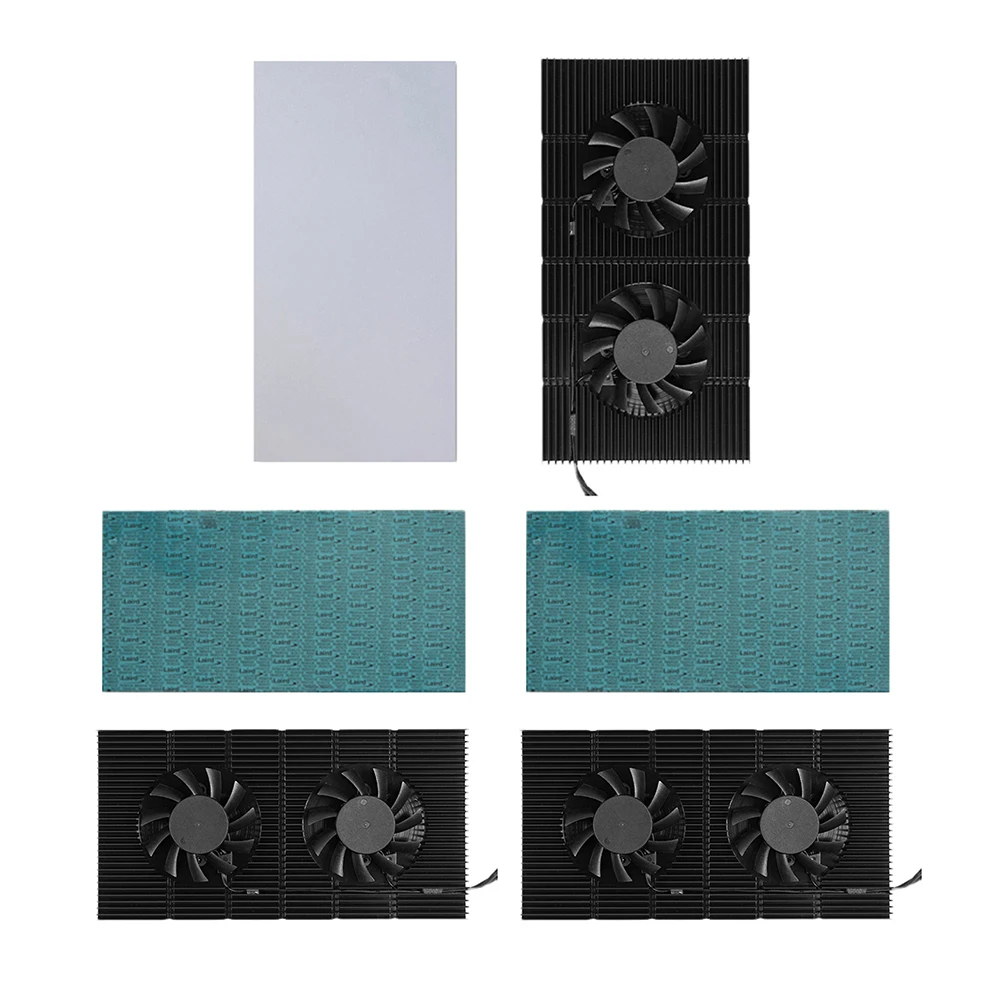GPU fond de panier radiateur carte graphique plaque arrière refroidisseur de mémoire mémoire vidéo PWM VRAM panneau de radiateur pour série RTX 3090 3080 3070