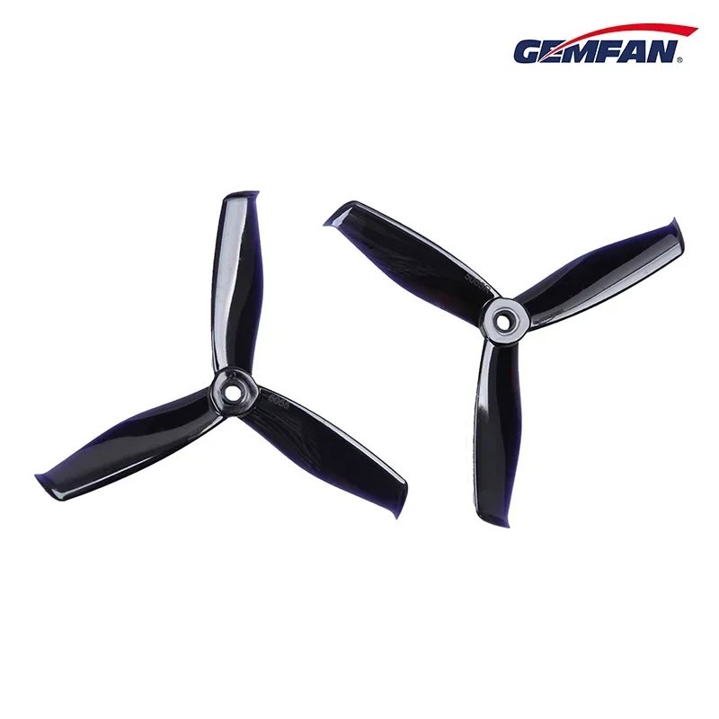Gemfan 5055S Hulkie PC 3 Blade Propeller, 10 Pairs, Random Color, 5 Inch 5mm Bore