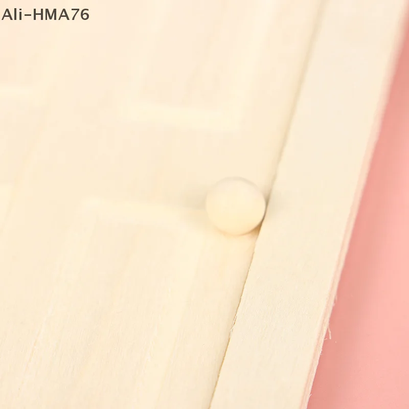 HMA76-1/12 규모 소형 인테리어 나무 문 DIY 인형 집 가구 액세서리
