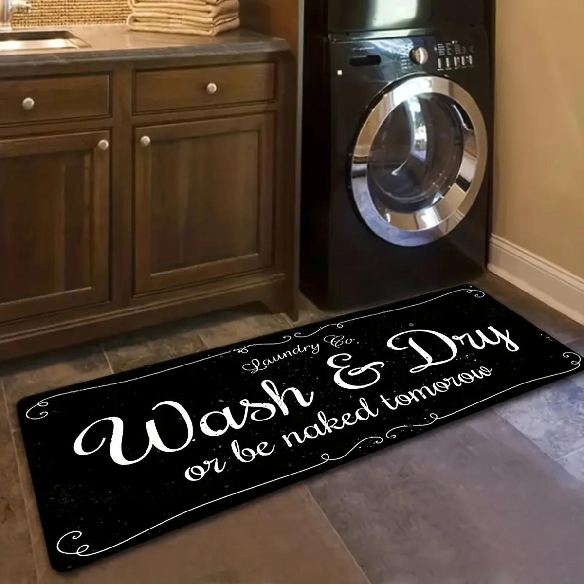 VIKAMA Water-Absorbing Rug For Areas Such As The Kitchen Laundry Room Bathroom Corridor Foyer Etc Of Mat As Well As Home Decor