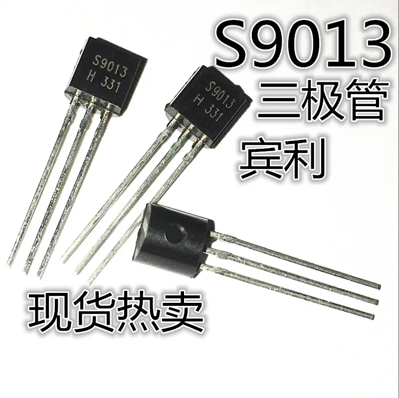 2pcs original new 1000 transistor S9013 9013 TO-92 NPN power transistors=25