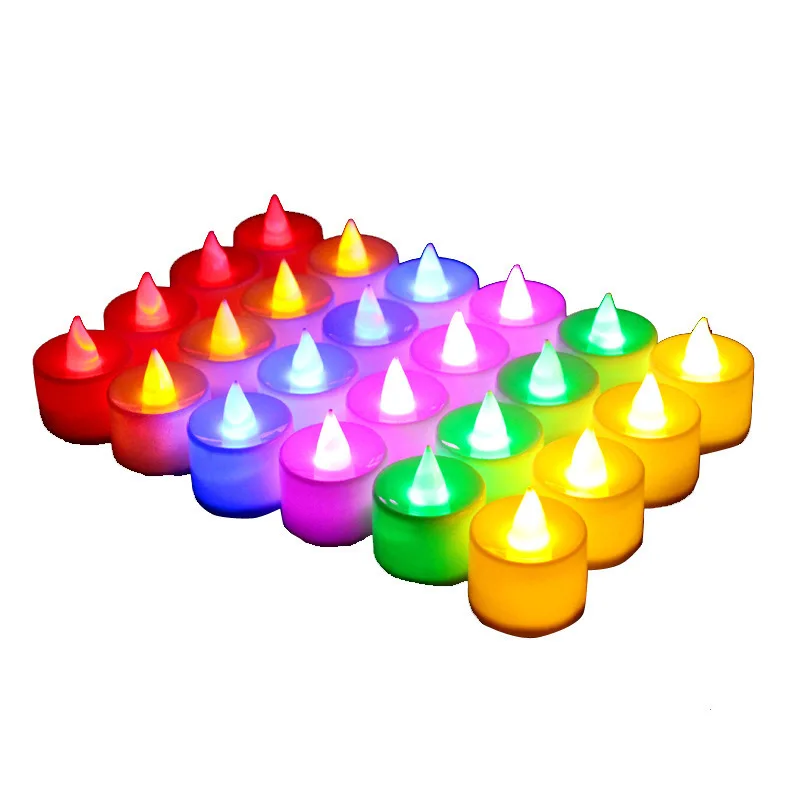 LED Candle Battery Powered Flameless Tea Candle Fake Candle Lamp Wedding Birthday Party Home Decoration Lamp Candlestick Candles