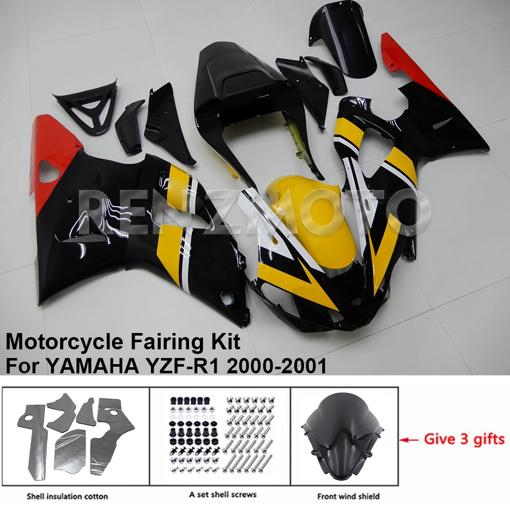 

Y1001-105a Motorcycle Fairing Set Body Kit Plastic For YAMAHA YZF-R1 2000-2001 Accessories ABS Injection Bodywork