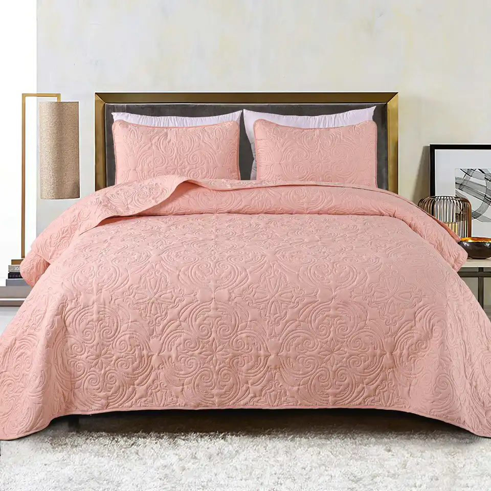 Lightweight Vintage Quilt Bedding Set Soft Breathable