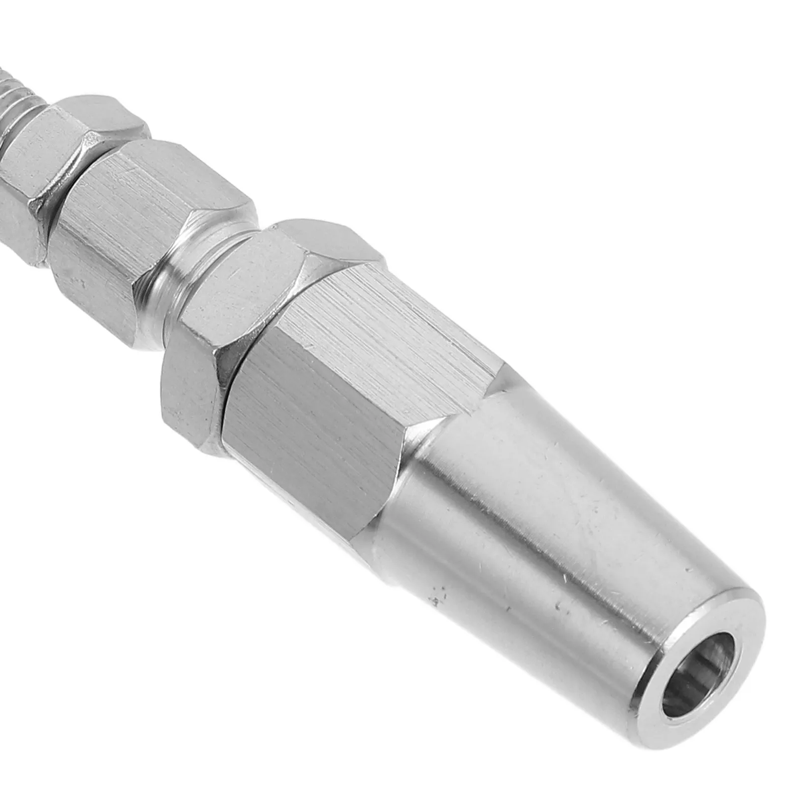 Cable Railing Swage Threaded Stud Terminal M6 Stainless Steel Deck Cable Railing Tensioner Fitting for Wood Metal Posts Secure