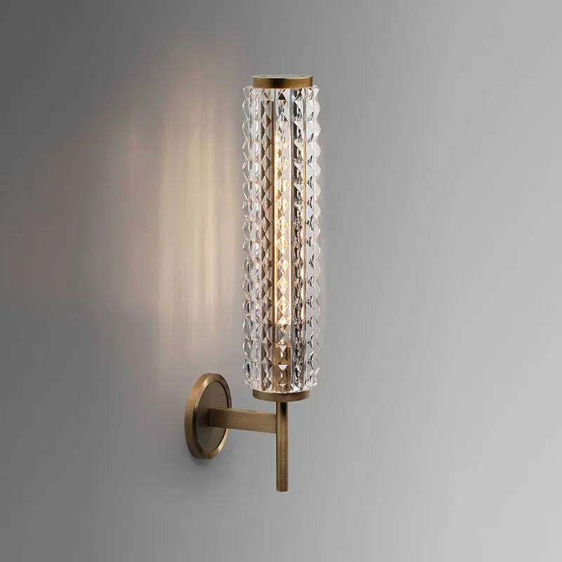 

Retro Brass Wall Light Vintage Copper Glass Led Wall Lamp Luxury Living Room Wall Sconce Bedroom Bathroom Mirror Light Fixtures