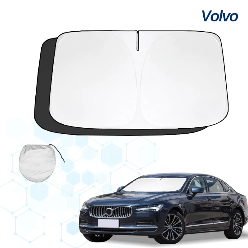 Windshield Sun Shade For Volvo S90 R design S90 V90 Sunshade Sun Visor Protector Foldable Blocks UV Rays Keep Your Car Cooler