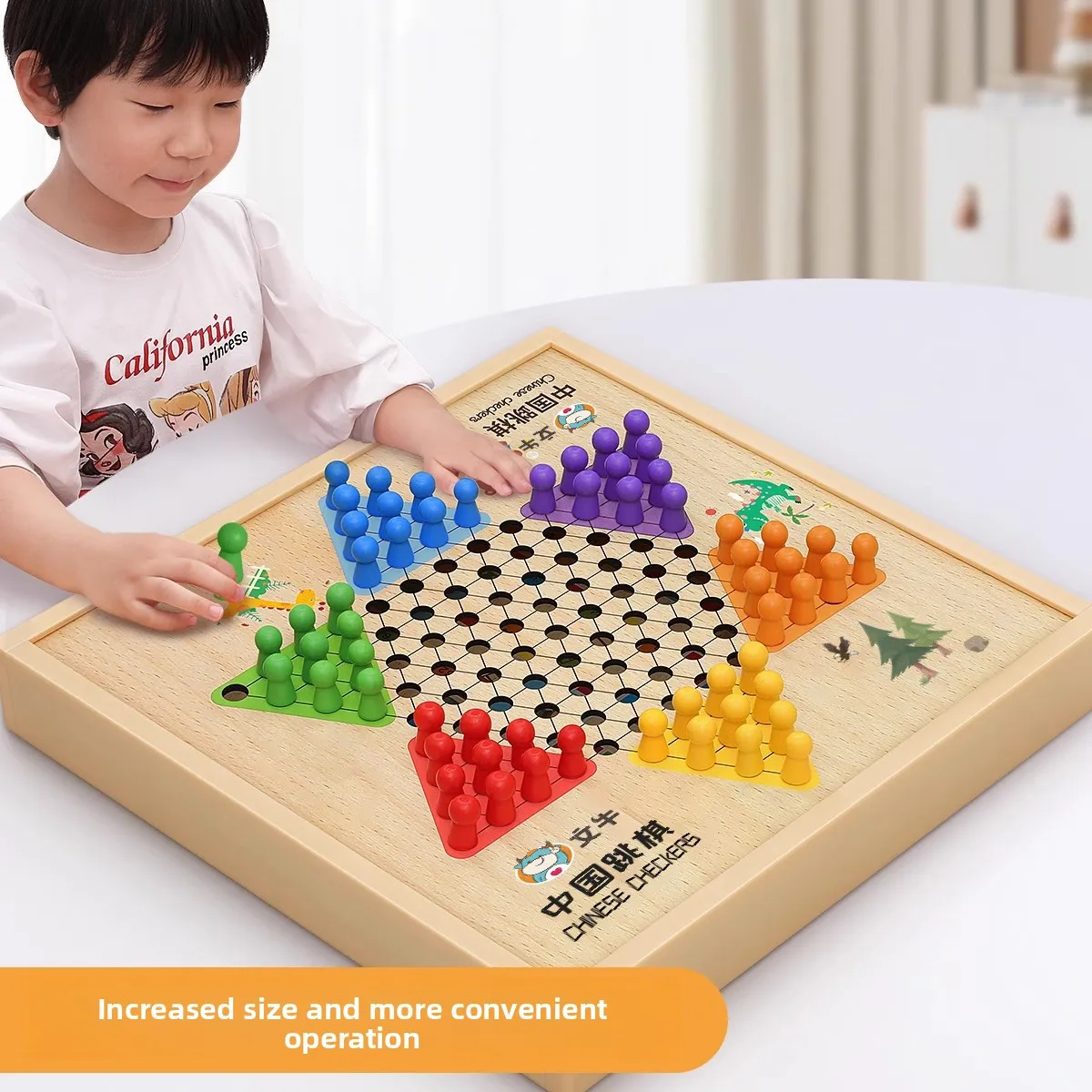 Conjunto de jogos de tabuleiro multiem-1 transfronteiriços |   Xadrez de Vôo Damas Chinesas Gomoku |   Educacional seguro para alunos primários e crianças